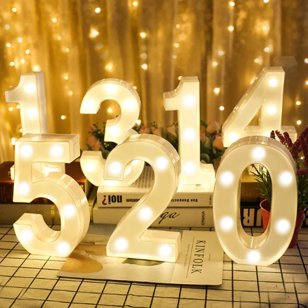 Number Letter Lamp