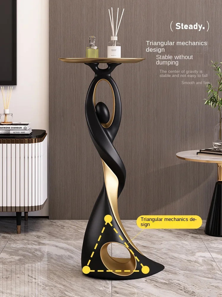 Abstract Sofa Side Table