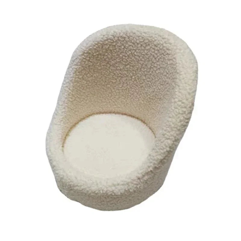 Plush Upholstered Posing Seat Prop