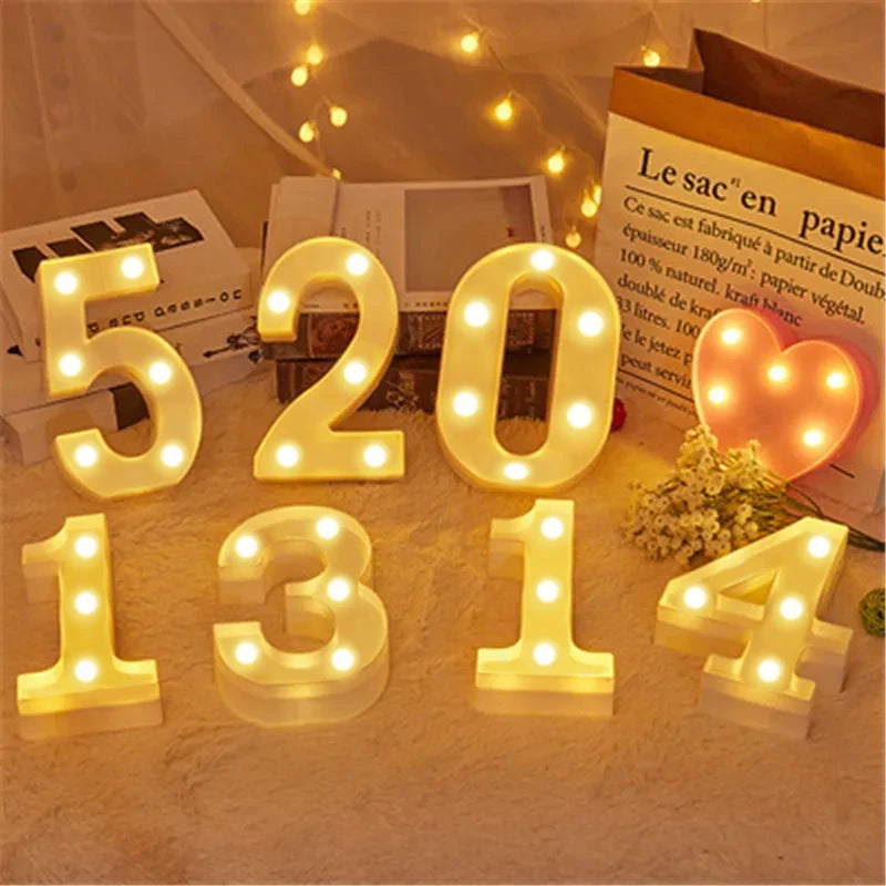 Number Letter Lamp
