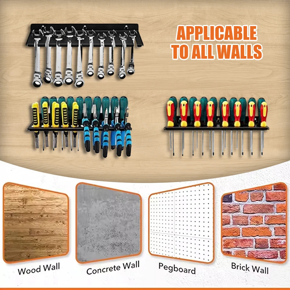 Wall Mount Hardware Tool Hanger