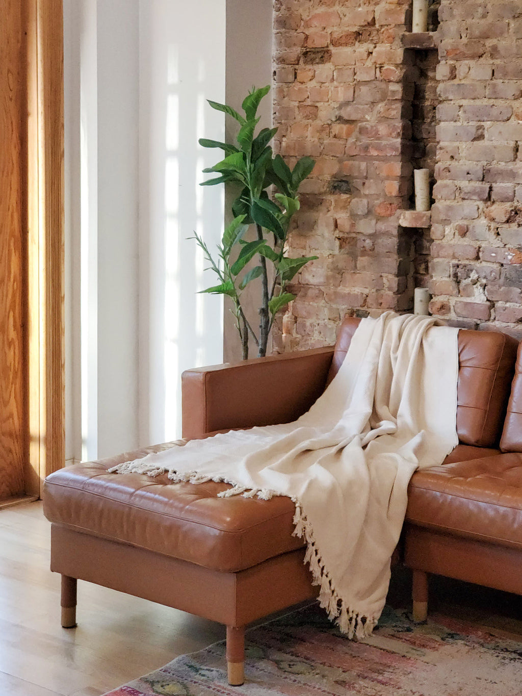 Artisanal Handwoven Cotton Throw Blanket