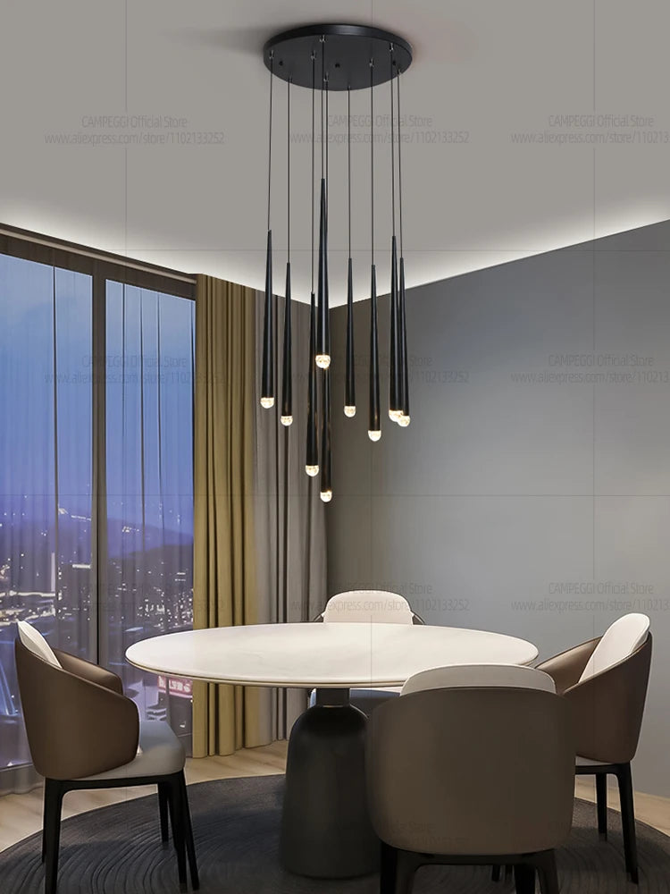 Modern LED Living Room Long Pendent