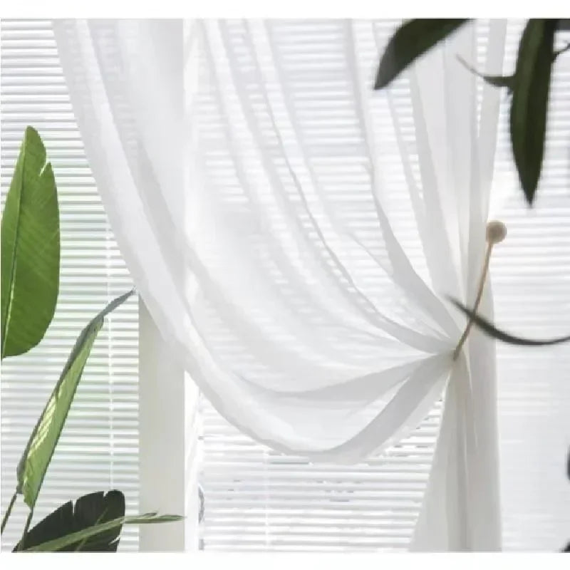 Japanese Minimalism Luxury Chenille Curtians