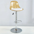 Adjustable Swivel Bar Stool Gas Lift High Back PU Leather Modern Counter Chair Kitchen Breakfast Bar Bar Stools Furniture