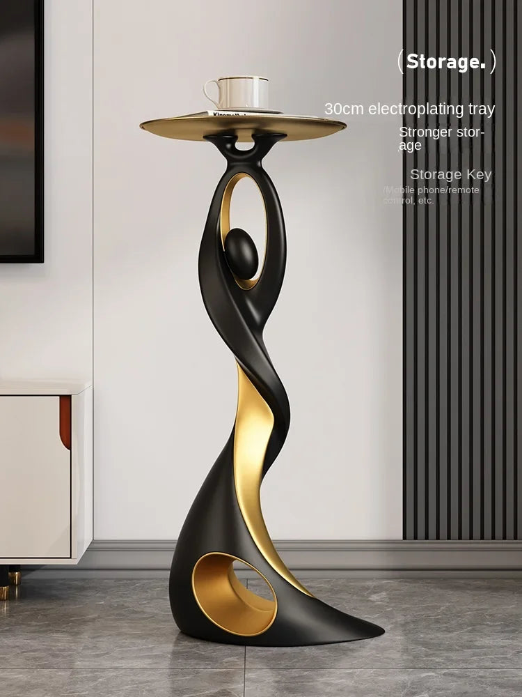 Abstract Sofa Side Table