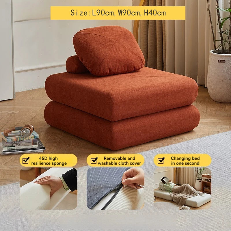 tofu block lazy sofa