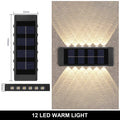 Solar Wall Lamp Outdoor Warm Light