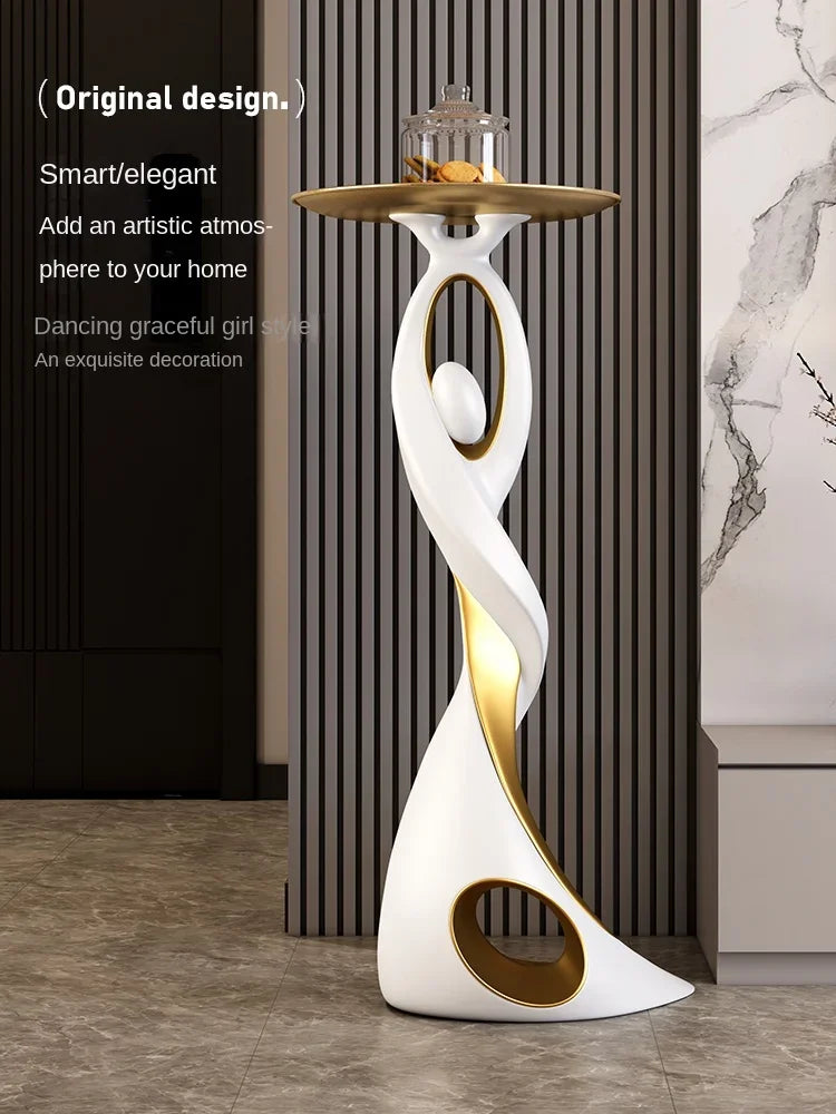 Abstract Sofa Side Table