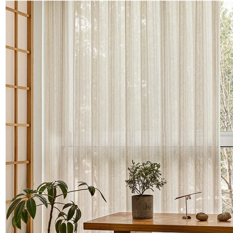 Japanese custom size Linear stripes curtains
