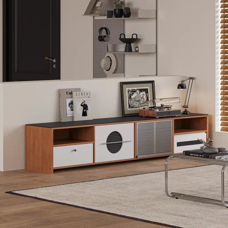 Floor Design Tv Cabinet Entertainment Nordic Shelf