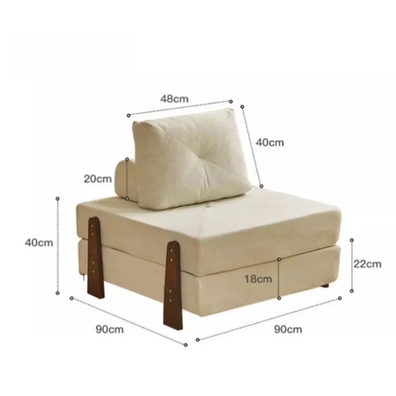 simple tofu block sofa