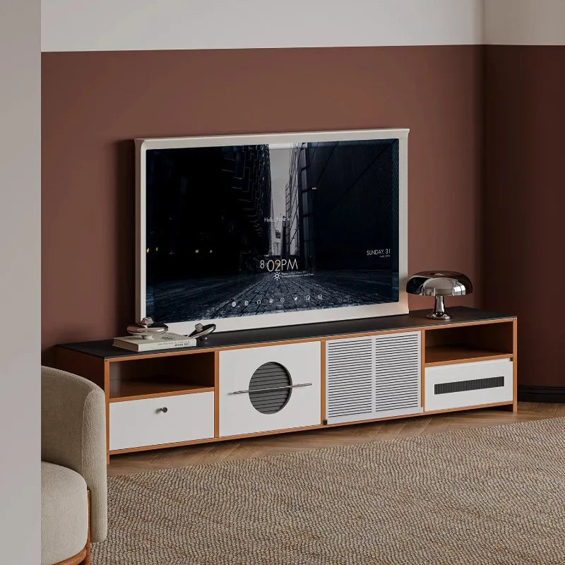 Floor Design Tv Cabinet Entertainment Nordic Shelf