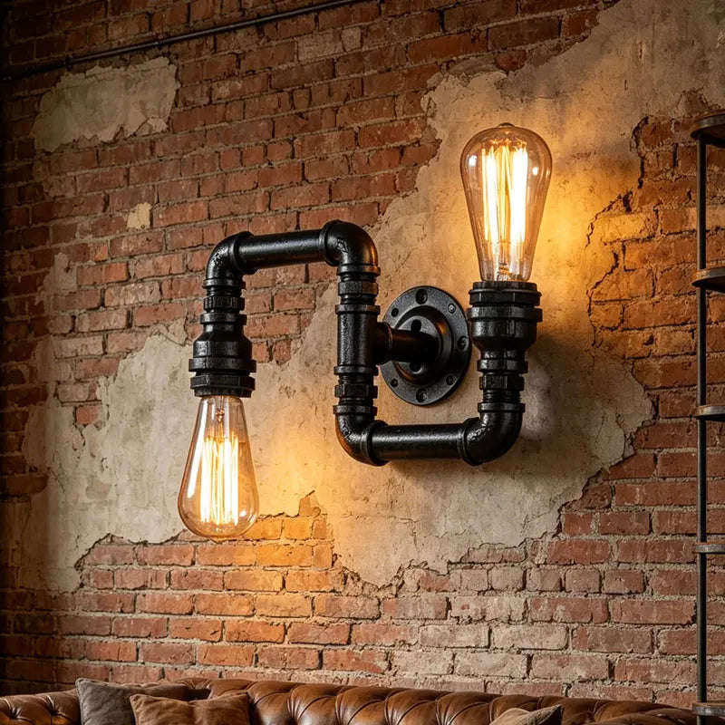 American Lamps Retro Loft Water Pipe Lights