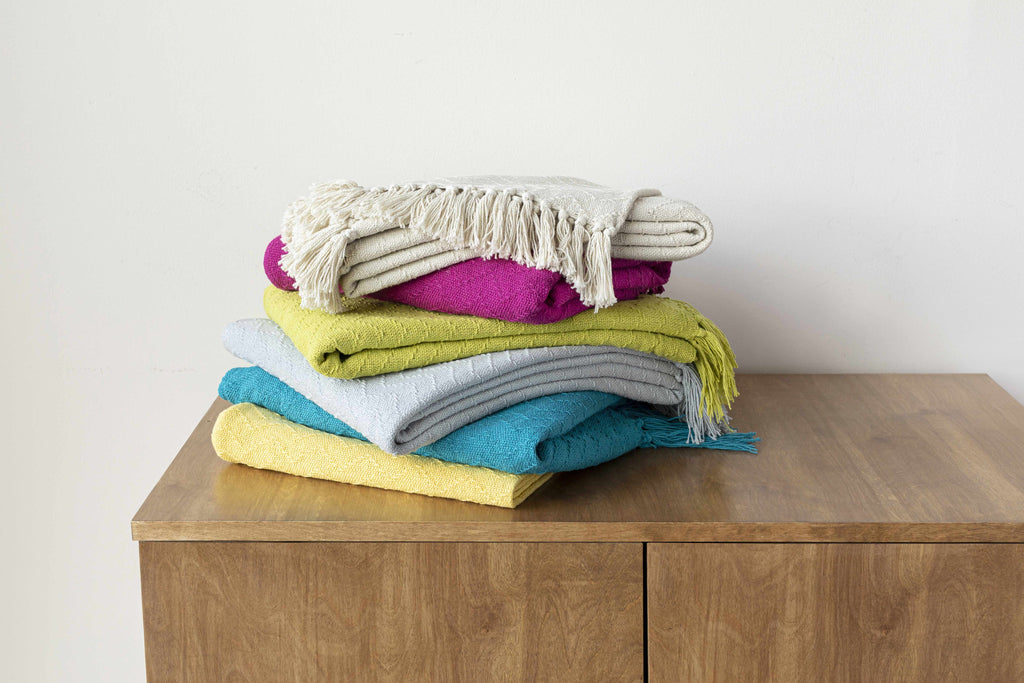 Chiconcuac Mustard Throw Blanket - Clearance