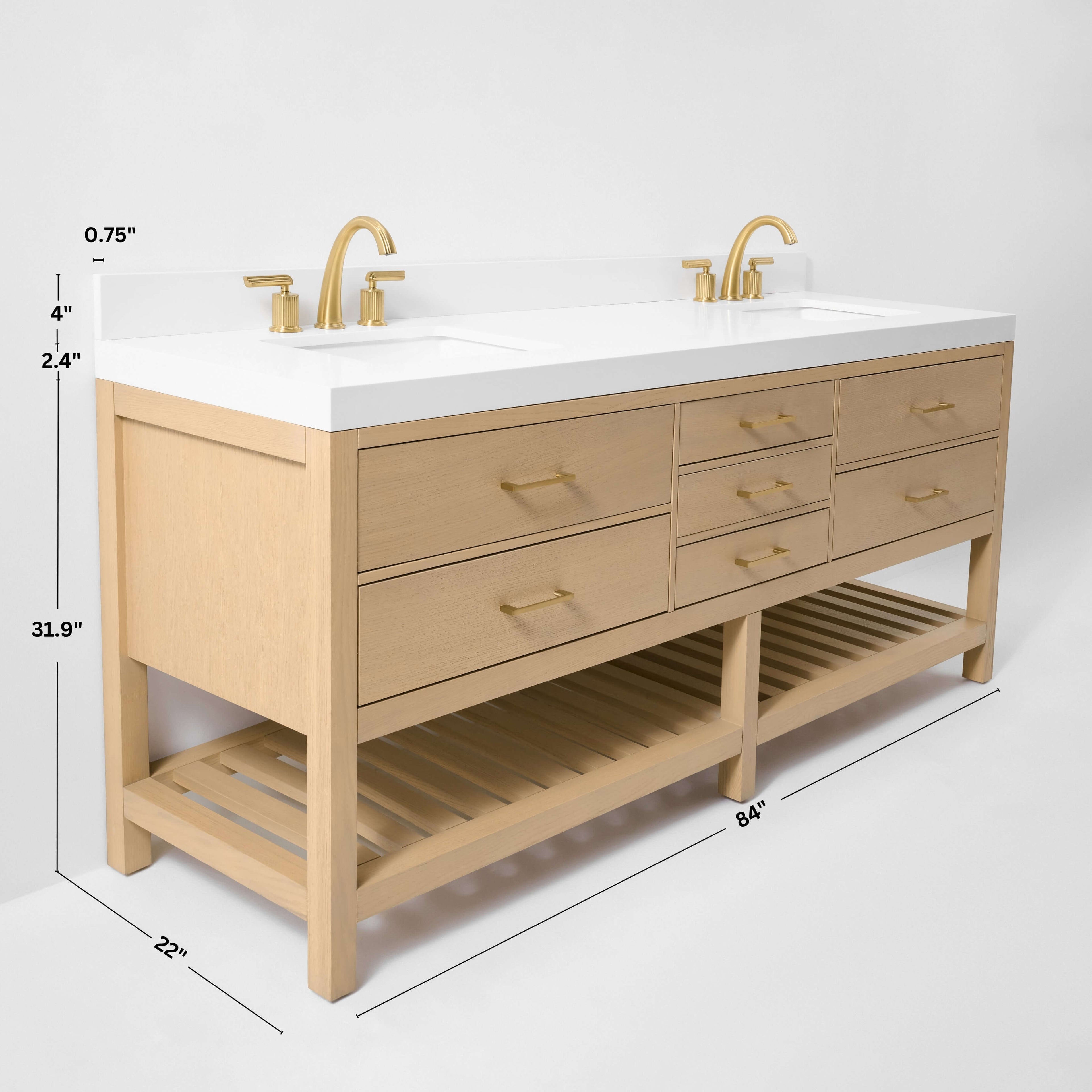 Elizabeth 84" Bath Vanity Set