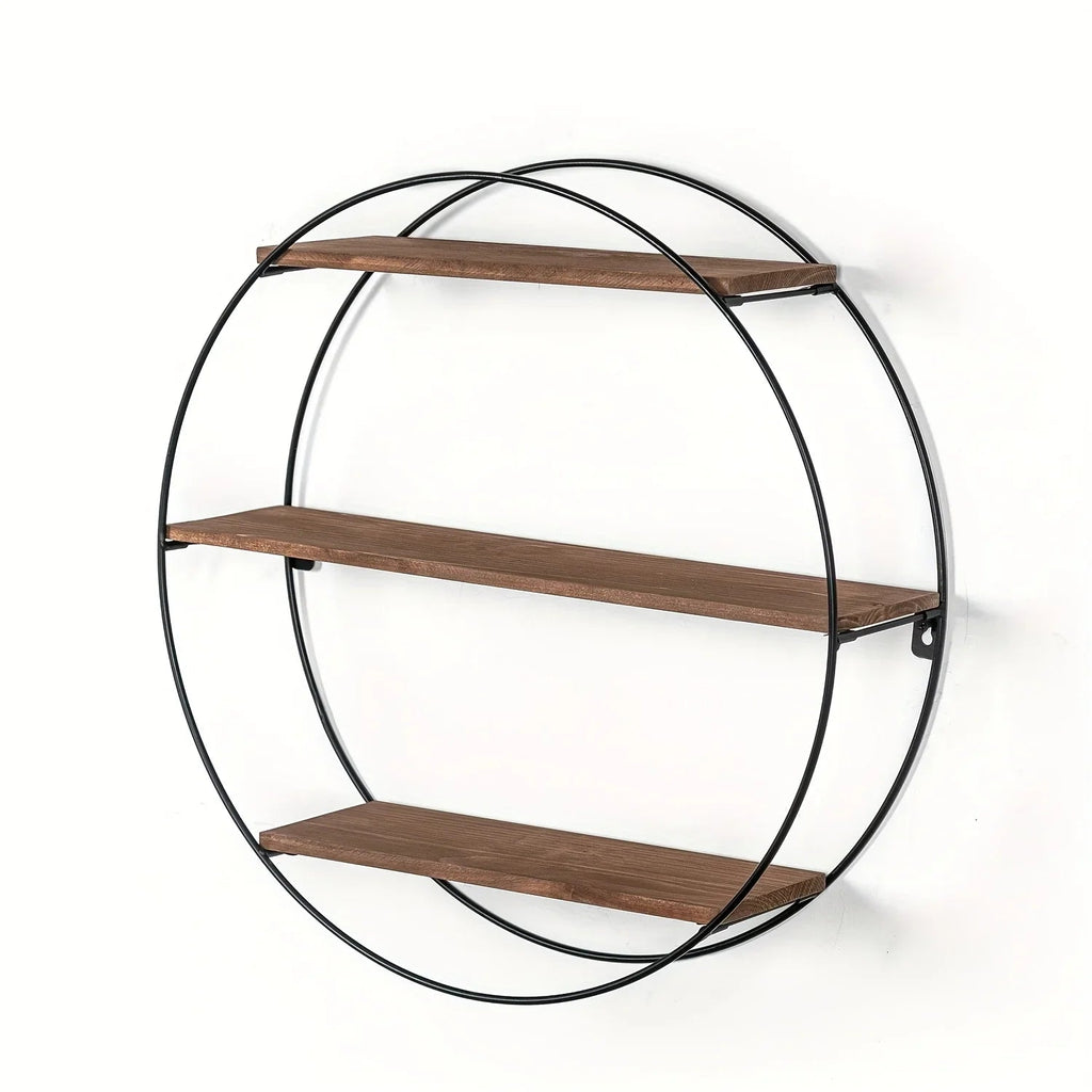 Wall Shelf - Floating Wood 3-Tier