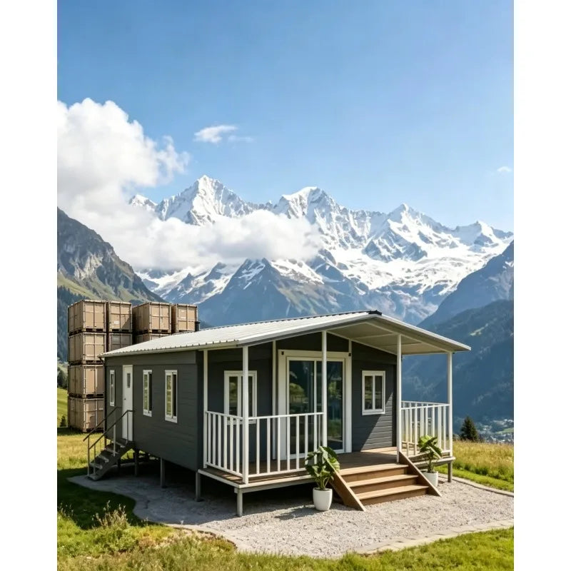 Luxury Tiny Home Expandable Container Houses 2 3 Bedroom Wooden Prefabricated House Garden Rooms 20ft 40ft Prefab Mobile House