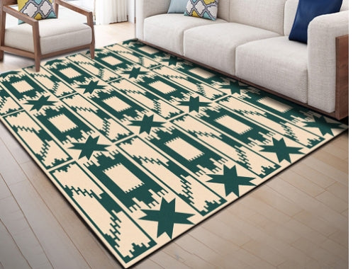 Nordic Rectangular Carpet for Bedroom and Living Room