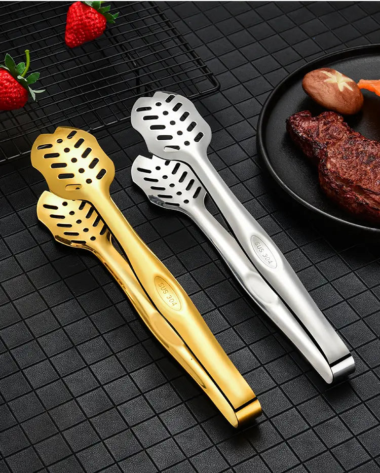 Stainless Steel Steak Clamp Food Clips for Kitchen Use