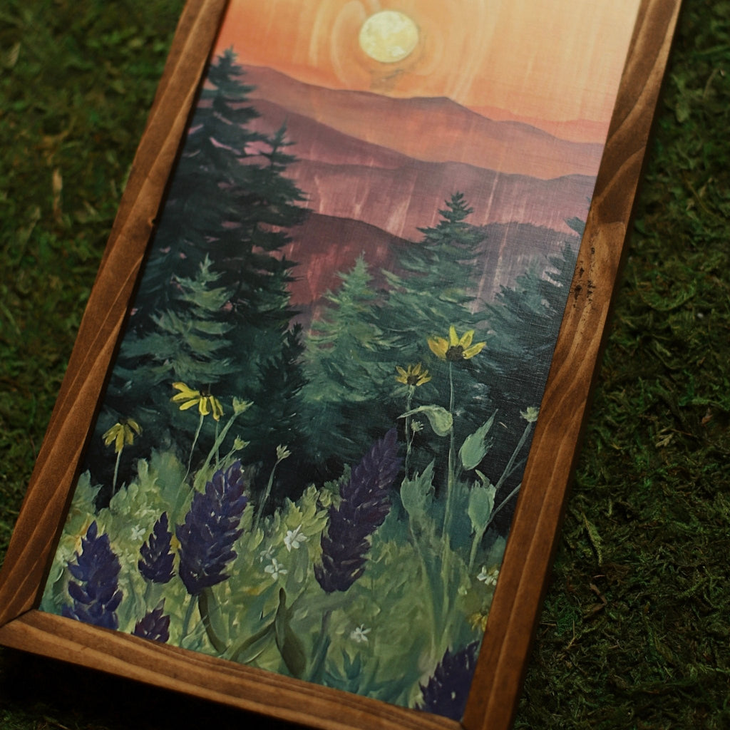 “Acadia Summer" 6x12" Framed Print