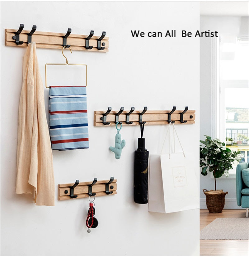 Bamboo Coat Rack and Hanger for Bedroom or Living Room
