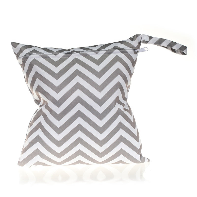 Wave Pattern Diaper Bag and Storage Pouch