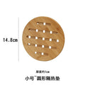 Round Bamboo Heat-Resistant Table Mat for Home Use