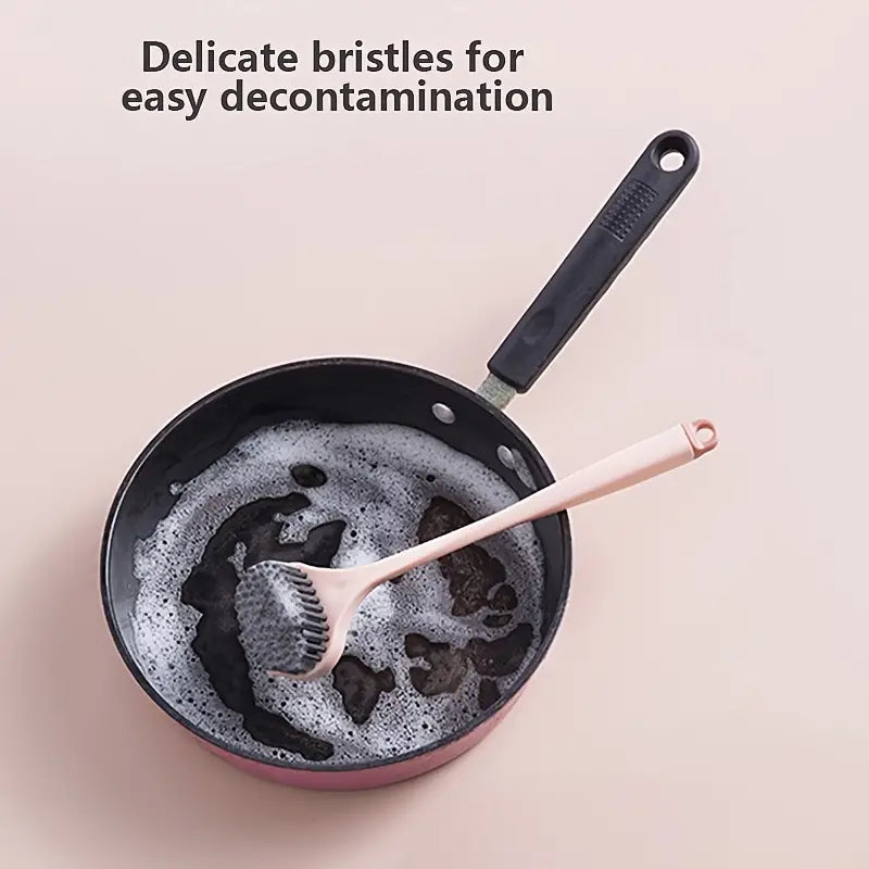 Long Handle Soft Bristle Pot Cleaning Brush for Kitchen