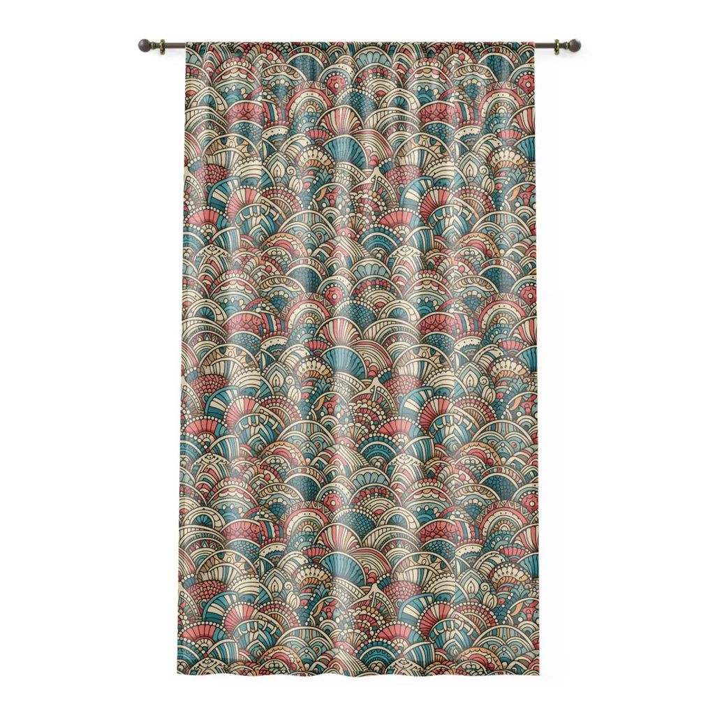 DipaliZ Pattern Window Curtain Cozy Home Decor Polyester