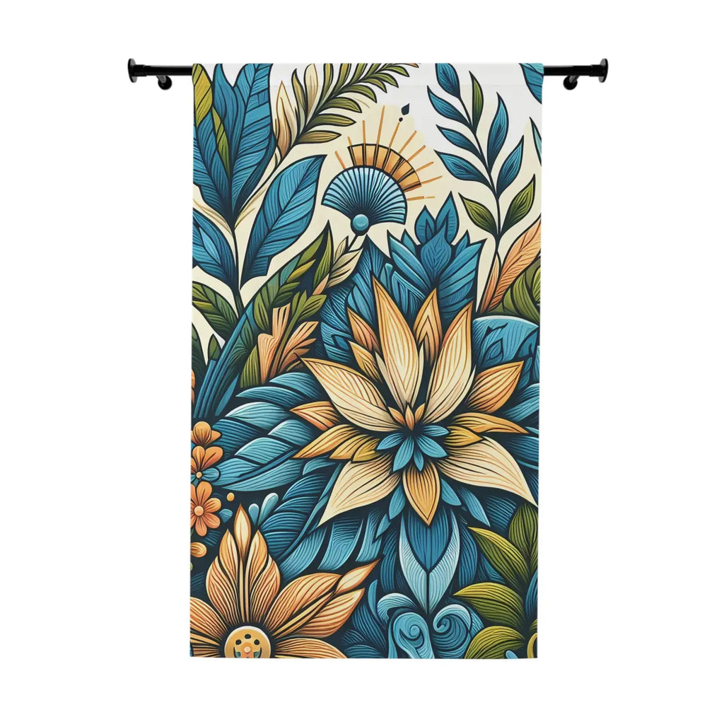 DipaliZ Vibrant Floral Curtains - Organic Cotton Decor