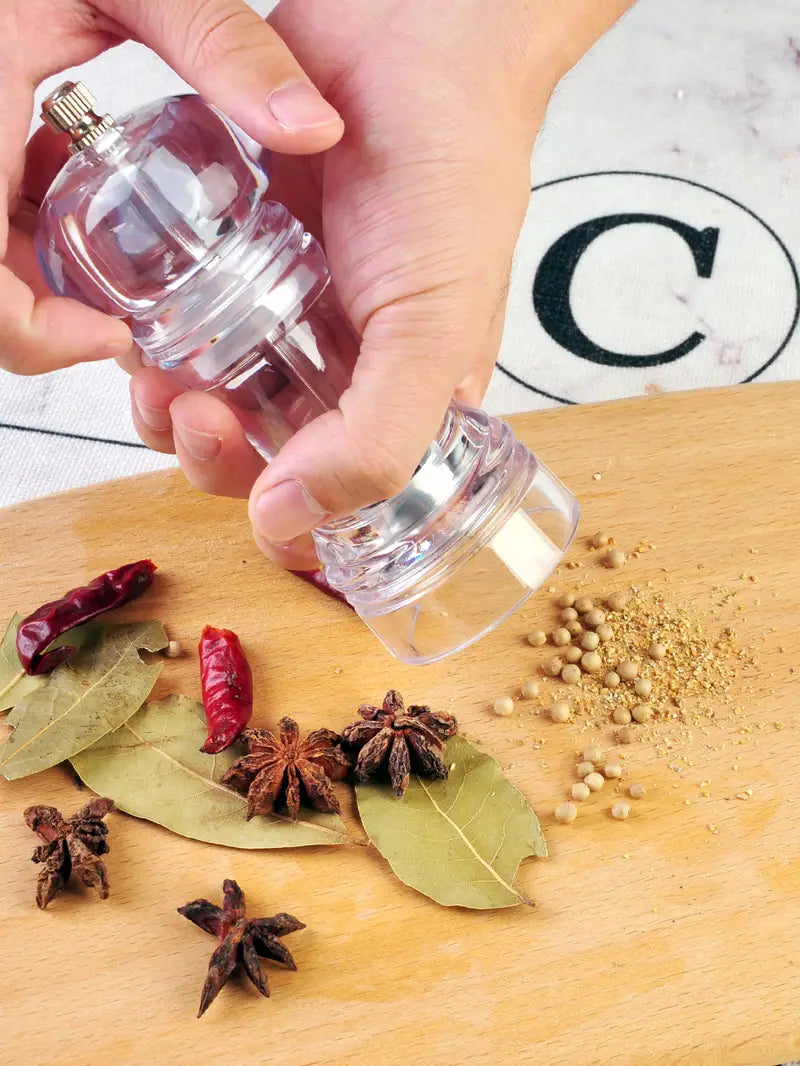 6in Acrylic Manual Grinder for Pepper & Salt (1pc)