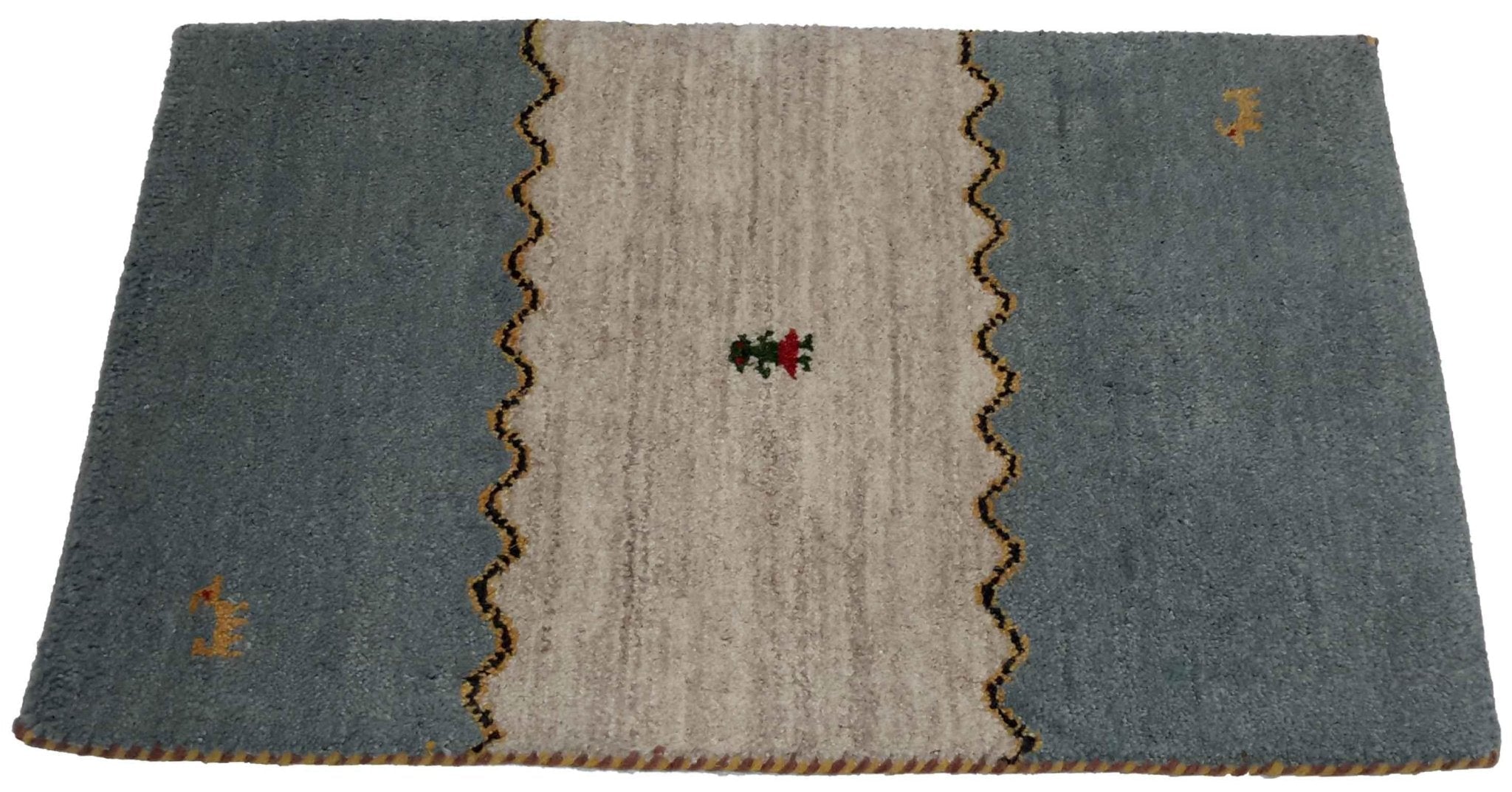 Canvello Hand Made Modern All Over Indo Gabbeh Rug - 2'1'' X 3'0''