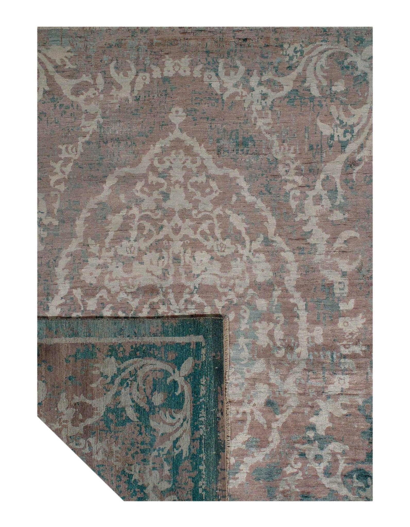 Canvello Light Blue Modern Bamboo Silk 8' x 10'