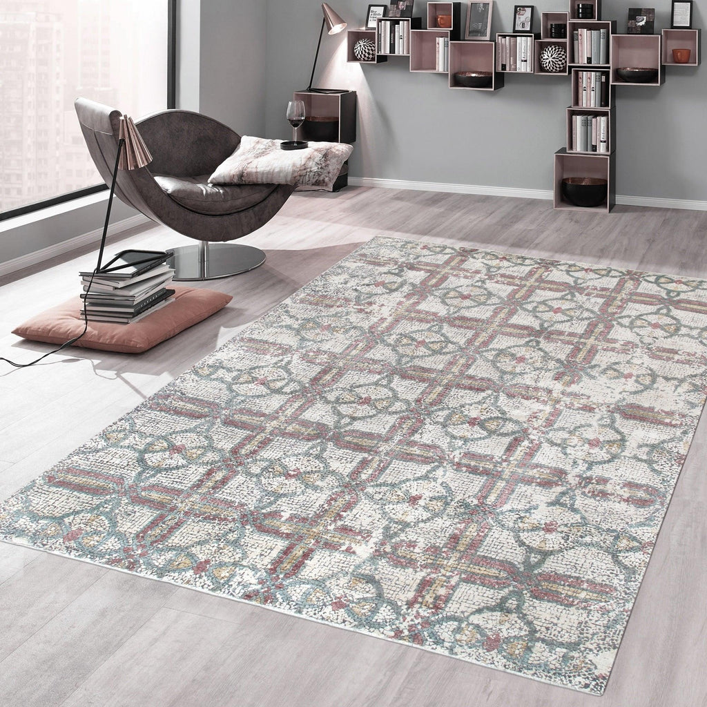 Canvello Modern Bedroom Area Rugs - 8' X 9'10"