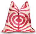 Canvello Tiger Print Pinkish Red Throw Pillows - 16x16 inch