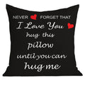 NNETM "I Love You" Hug Throw Pillow Cover