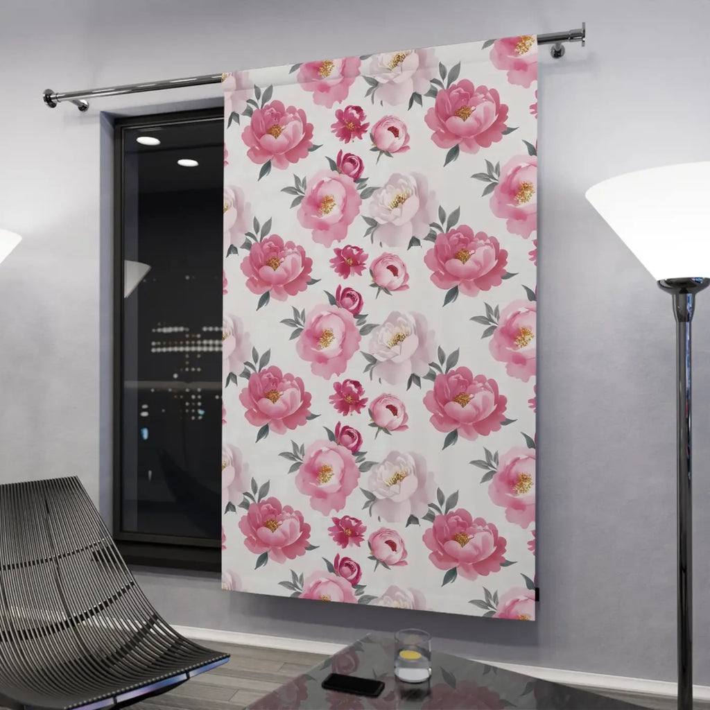 DipaliZ Floral Window Curtain Chic Elegant Home Decor
