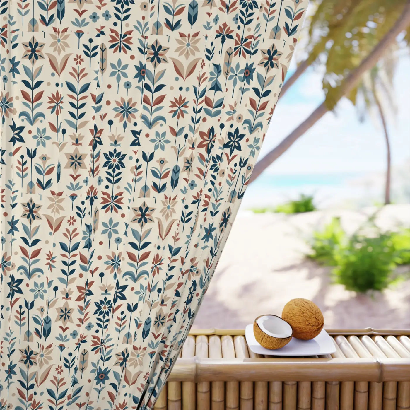 DipaliZ Floral Window Curtains - Chic Polyester Decor