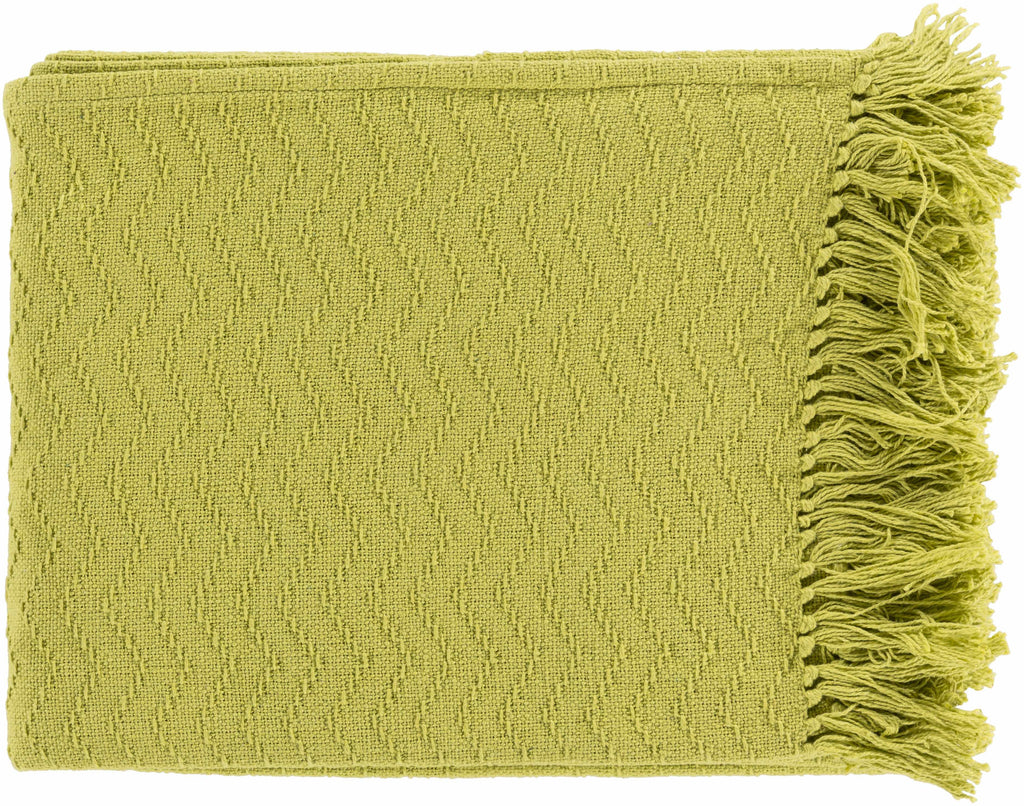Chiconcuac Olive Throw Blanket - Clearance