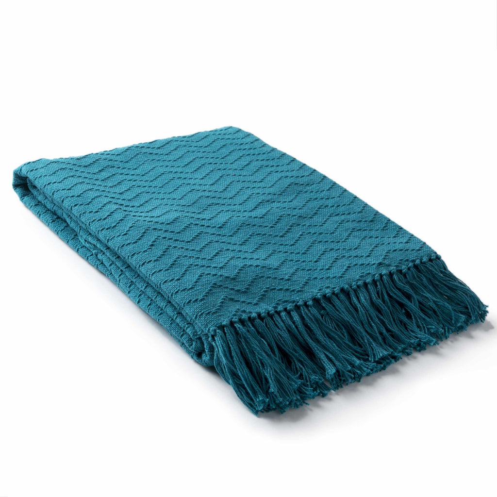 Chiconcuac Aqua Throw Blanket - Clearance