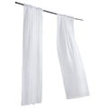 Sheer Curtains 42 W x 84 L inches 2 Panels Window Drapes Rod Pocket Polyester