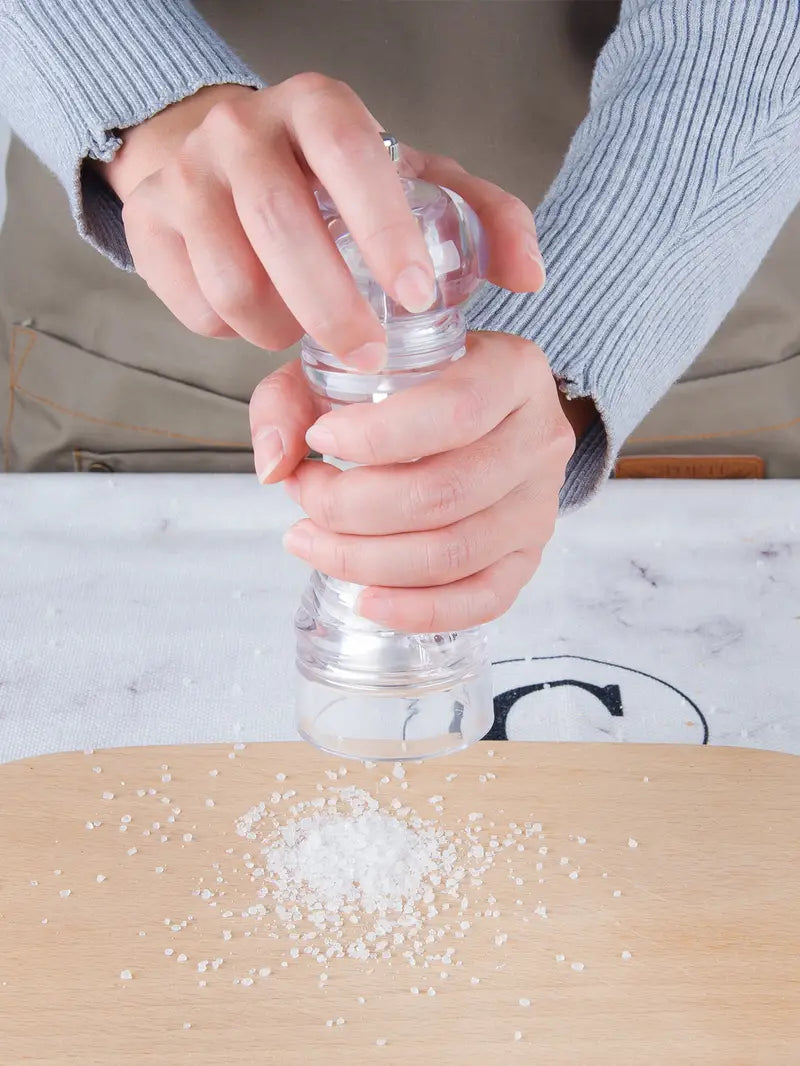 6in Acrylic Manual Grinder for Pepper & Salt (1pc)