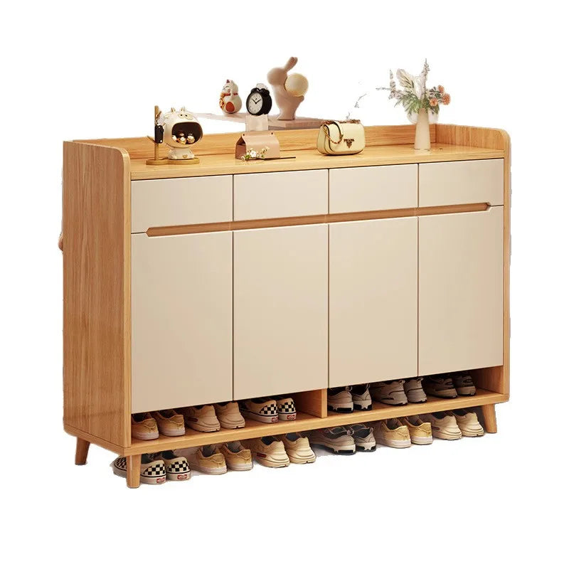HYS solid wood shoe cabinet, entrance cabinet, new indoor locker at the entrance of the home