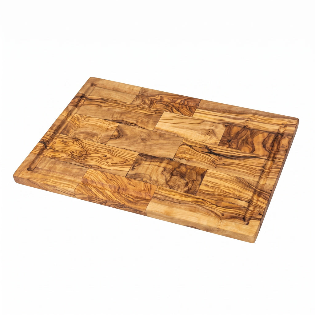Multi-Purpose Large Olive Wood Serving and Cutting Board