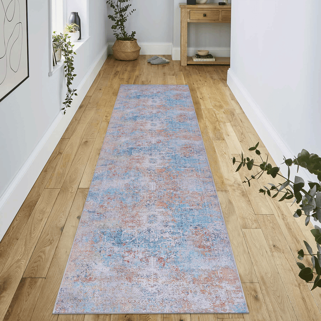 Naar Maval Collection Yellow/Cream Oriental Washable Area Rug