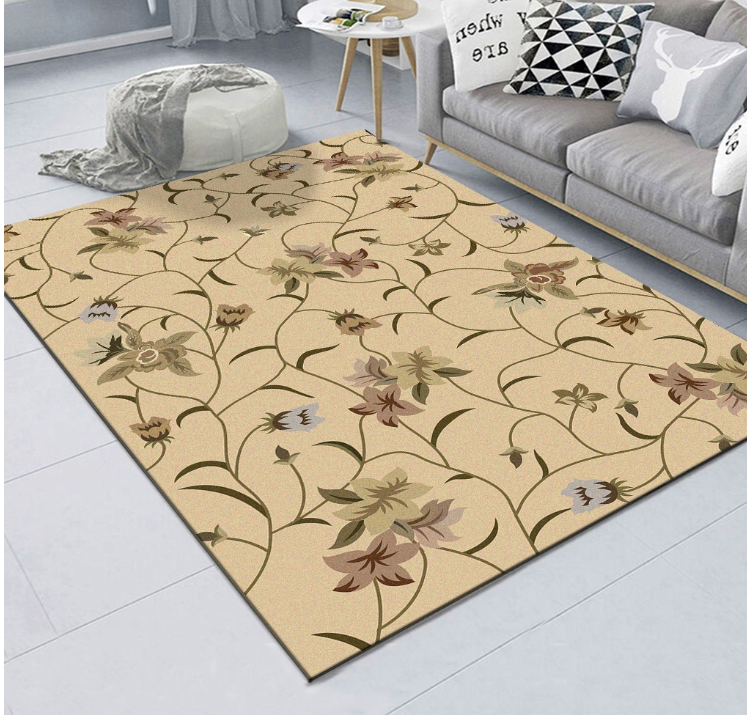 Nordic Rectangular Carpet for Bedroom and Living Room