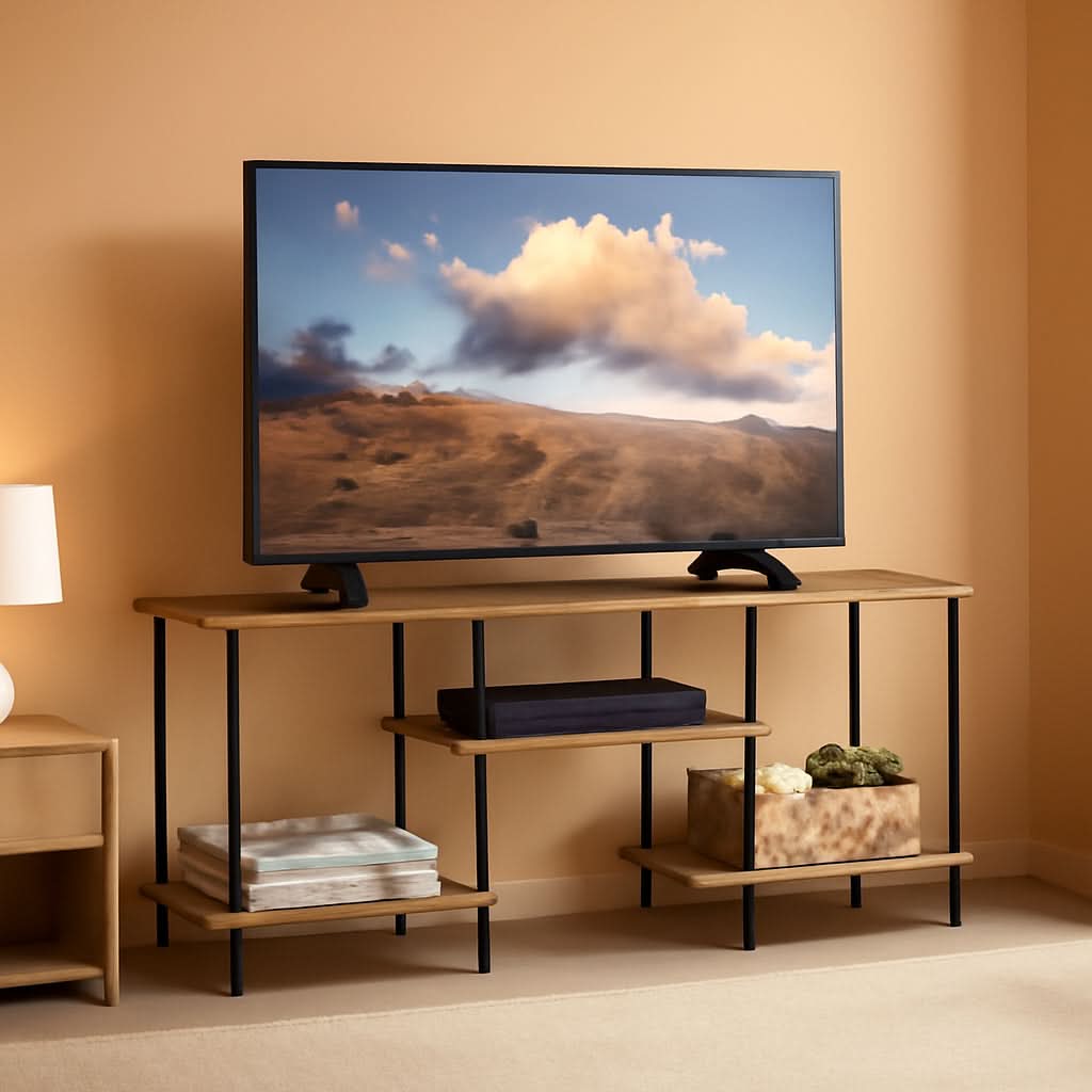 Brown 45 Inch Industrial Television Entertainment Center