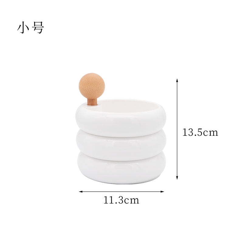 Creative Wooden Jewelry Organizer - Multi-layer Rotating Box