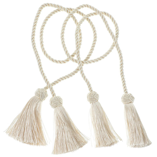 1 Pair Curtain Tiebacks Cotton Rope For Drapes Home Fixing Strap Living Room Bedroom Kitchen Decor Curtain Holdbacks Ties